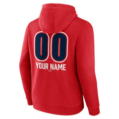 Los Angeles Angels Personalized Name & Number Fastball Pullover Hoodie - Red