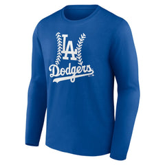Los Angeles Dodgers Personalized Name & Number Fastball Long Sleeve T-Shirt - Royal