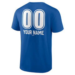 Los Angeles Dodgers Personalized Name & Number Fastball T-Shirt - Royal