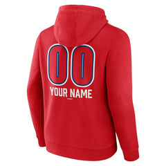 Philadelphia Phillies Personalized Name & Number Fastball Pullover Hoodie - Red