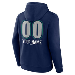 Seattle Mariners Personalized Name & Number Fastball Pullover Hoodie - Navy