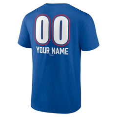 Texas Rangers Personalized Name & Number Fastball T-Shirt - Royal
