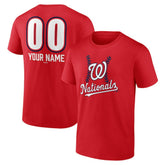 Washington Nationals Personalized Name & Number Fastball T-Shirt - Red