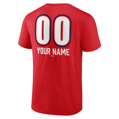 Washington Nationals Personalized Name & Number Fastball T-Shirt - Red