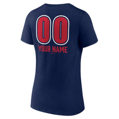 St. Louis Cardinals Women's Personalized Name & Number Fastball V-Neck T-Shirt - Navy