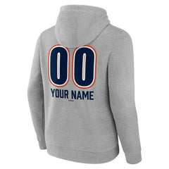 Houston Astros Personalized Name & Number Fastball Pullover Hoodie - Gray