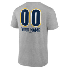 Milwaukee Brewers Personalized Name & Number Fastball T-Shirt - Heather Gray