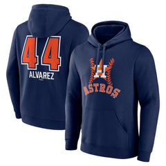 Yordan Alvarez Houston Astros Fastball Player Name & Number Pullover Hoodie - Navy