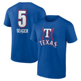 Corey Seager Texas Rangers Fastball Player Name & Number T-Shirt - Royal
