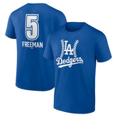 Freddie Freeman Los Angeles Dodgers Fastball Player Name & Number T-Shirt - Royal