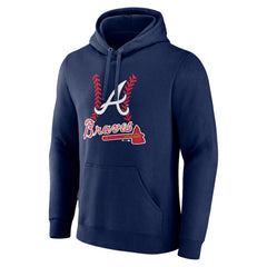 Spencer Strider Atlanta Braves Fastball Player Name & Number Pullover Hoodie - Navy