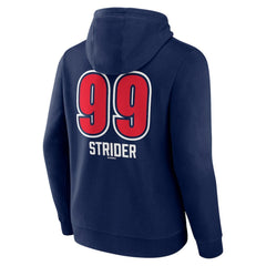Spencer Strider Atlanta Braves Fastball Player Name & Number Pullover Hoodie - Navy