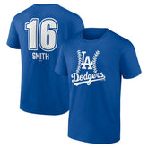 Will Smith Los Angeles Dodgers Fastball Player Name & Number T-Shirt - Royal