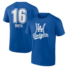 Will Smith Los Angeles Dodgers Fastball Player Name & Number T-Shirt - Royal