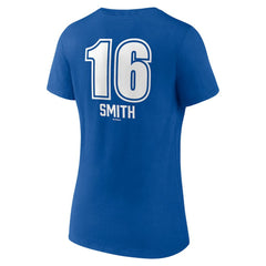 Will Smith Los Angeles Dodgers Women's Fastball Player Name & Number V-Neck T-Shirt - Royal