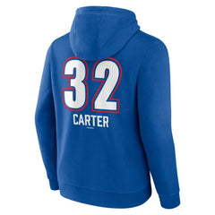 Evan Carter Texas Rangers Fastball Player Name & Number Pullover Hoodie - Royal
