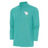 Cleveland Guardians Antigua Hunk Quarter-Zip Top - Heather Aqua