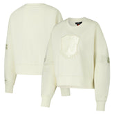 Cleveland Browns Pro Standard Triple Tonal Cropped Fleece Pullover Sweatshirt - Cream online