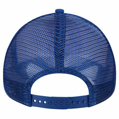 Atlanta Braves Checkered Flag A-Frame Trucker 9FORTY Adjustable Hat - White/Royal | New Era