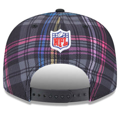 Jacksonville Jaguars New Era 2024 NFL Crucial Catch Plaid 9FIFTY Snapback Hat - Black sale