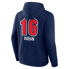 Jarren Duran Boston Red Sox Fastball Player Name & Number Pullover Hoodie - Navy