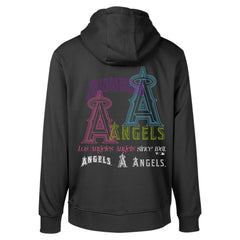 Los Angeles Angels Levelwear Podium Vintage Pullover Hoodie - Black
