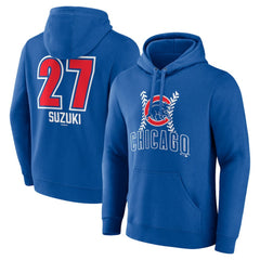 Seiya Suzuki Chicago Cubs Fastball Player Name & Number Pullover Hoodie - Royal