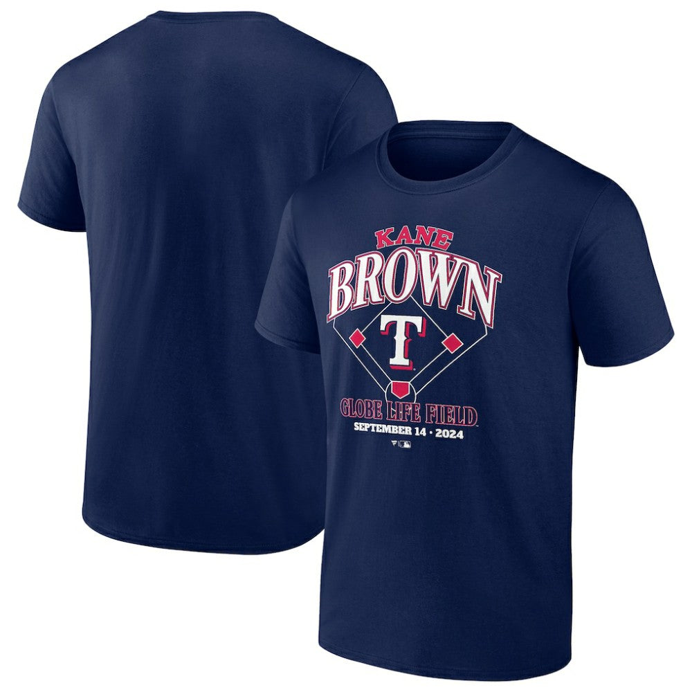Kane Brown x Texas Rangers T-Shirt - Navy