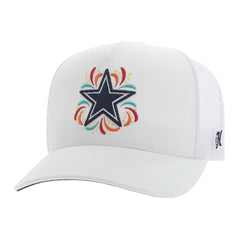 Dallas Cowboys HOOey NFL Fiesta Adjustable Trucker Hat – White on sale