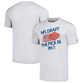 New England Patriots Homage Unisex 2024 Team Draft Tri-Blend T-Shirt - Heather Gray discount
