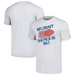 New England Patriots Homage Unisex 2024 Team Draft Tri-Blend T-Shirt - Heather Gray discount