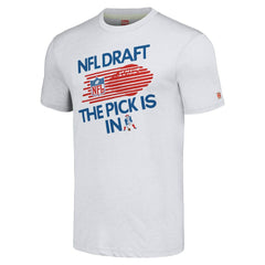 New England Patriots Homage Unisex 2024 Team Draft Tri-Blend T-Shirt - Heather Gray discount