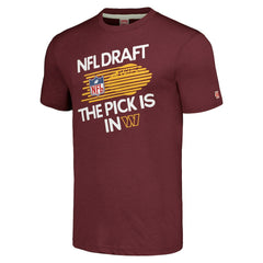 Washington Commanders Homage Unisex 2024 Team Draft Tri-Blend T-Shirt - Heather Burgundy sale