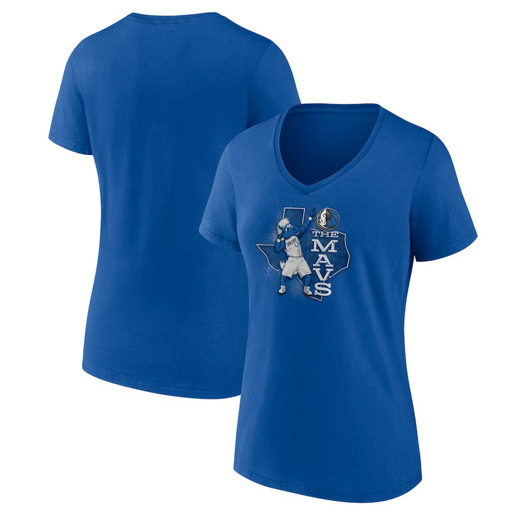 Dallas Mavericks Pick & Roll Coverage V-Neck T-Shirt sale - Blue discount