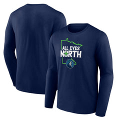 Minnesota Timberwolves Pick & Roll Coverage Long Sleeve T-Shirt - Navy discount