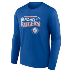 Philadelphia 76ers Pick & Roll Coverage Long Sleeve T-Shirt - Royal sale