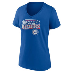 Philadelphia 76ers Pick & Roll Coverage V-Neck T-Shirt - Royal discount