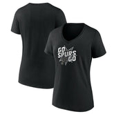 San Antonio Spurs Pick & Roll Coverage V-Neck T-Shirt - Black discount