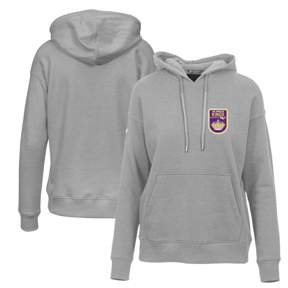 Los Angeles Kings Levelwear Women's Retro Adorn Pullover Hoodie Gray