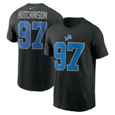 Aidan Hutchinson Detroit Lions Player Name & Number T-Shirt - Black | Nike on sale