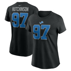 Aidan Hutchinson Detroit Lions Women's Player Name & Number T-Shirt - Black | Nike online