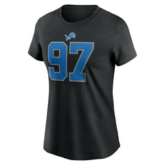 Aidan Hutchinson Detroit Lions Women's Player Name & Number T-Shirt - Black | Nike online