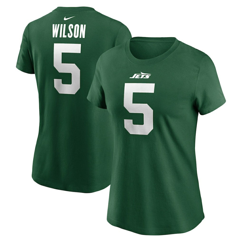 Garrett Wilson New York Jets Women's Player Name & Number T-Shirt - Green | Nike online