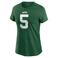 Garrett Wilson New York Jets Women's Player Name & Number T-Shirt - Green | Nike online