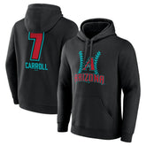 Corbin Carroll Arizona Diamondbacks Name & Number Fastball Pullover Hoodie - Black