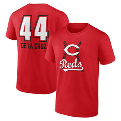 Elly De La Cruz Cincinnati Reds Name & Number Fastball T-Shirt - Red
