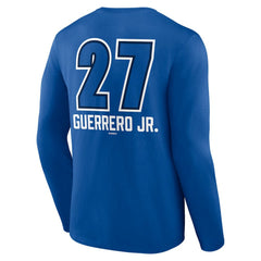 Vladimir Guerrero Jr. Toronto Blue Jays Name & Number Fastball Long Sleeve T-Shirt - Royal