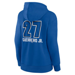 Vladimir Guerrero Jr. Toronto Blue Jays Women's Name & Number Fastball Pullover Hoodie - Royal