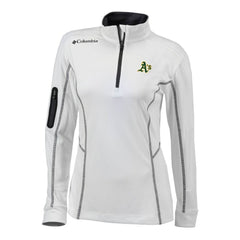 Athletics Women's Omni-Wick Shotgun Quarter-Zip Pullover Top - White | Columbia