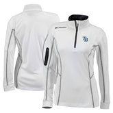 Tampa Bay Rays Women's Omni-Wick Shotgun Quarter-Zip Pullover Top - White | Columbia